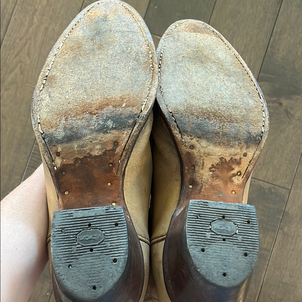 Beige Cowboy Boots - Picture 5 of 14